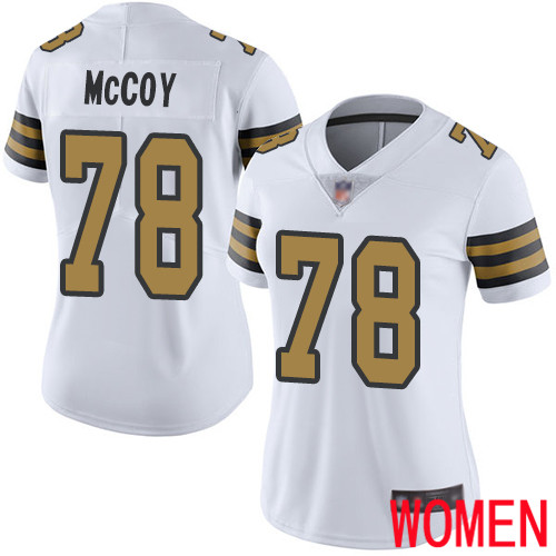 New Orleans Saints Limited White Women Erik McCoy Jersey NFL Football #78 Rush Vapor Untouchable Jersey